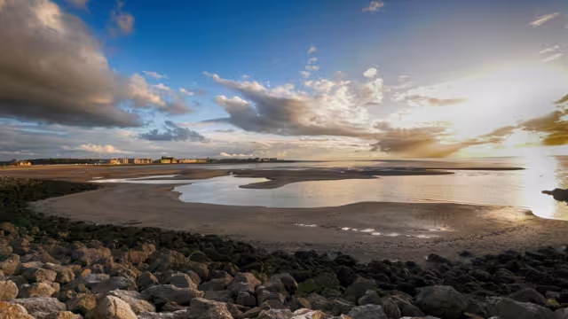 Morecambe coast sea beach
