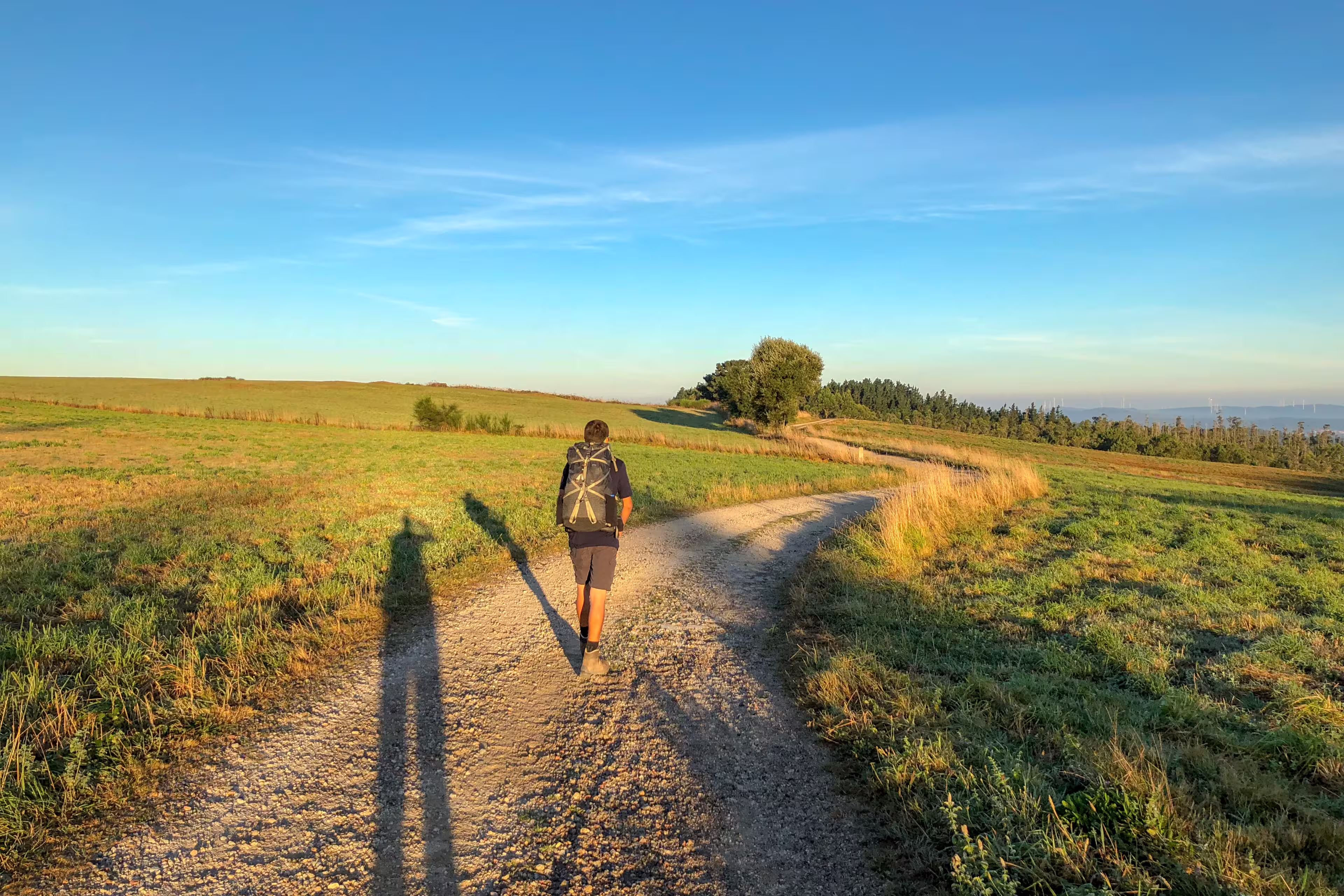 Pilgrim on the Camino de Santiago