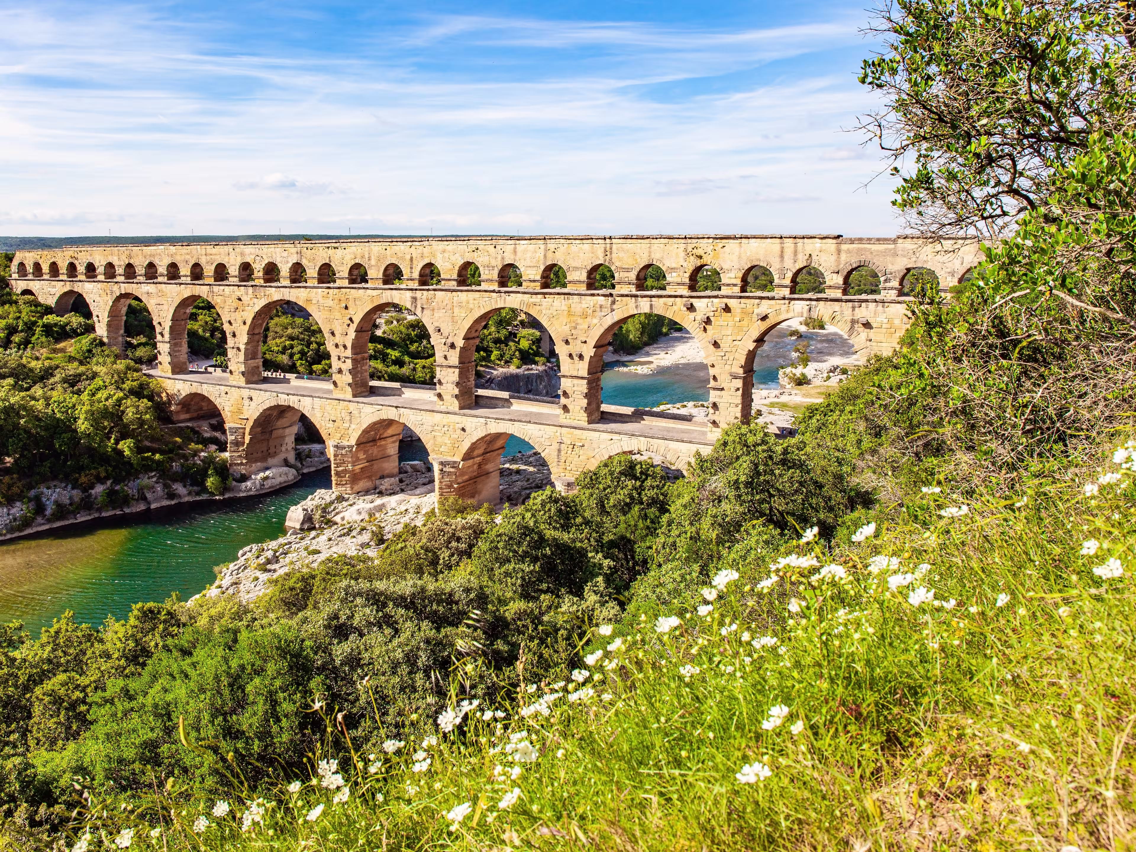 Aquädukt in Pont du Gard