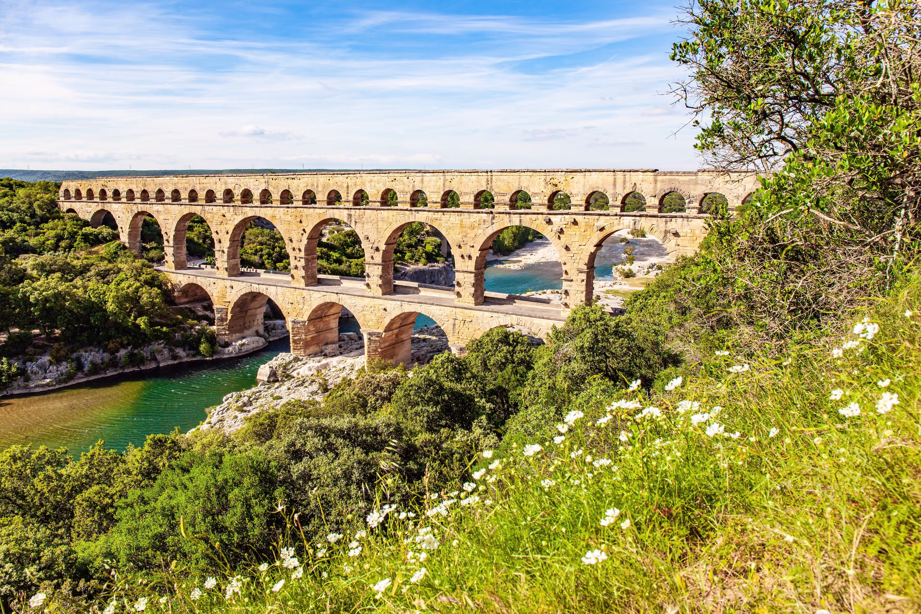 Aquädukt in Pont du Gard