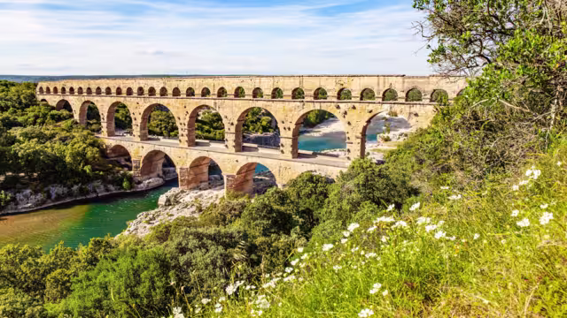 Aquädukt in Pont du Gard