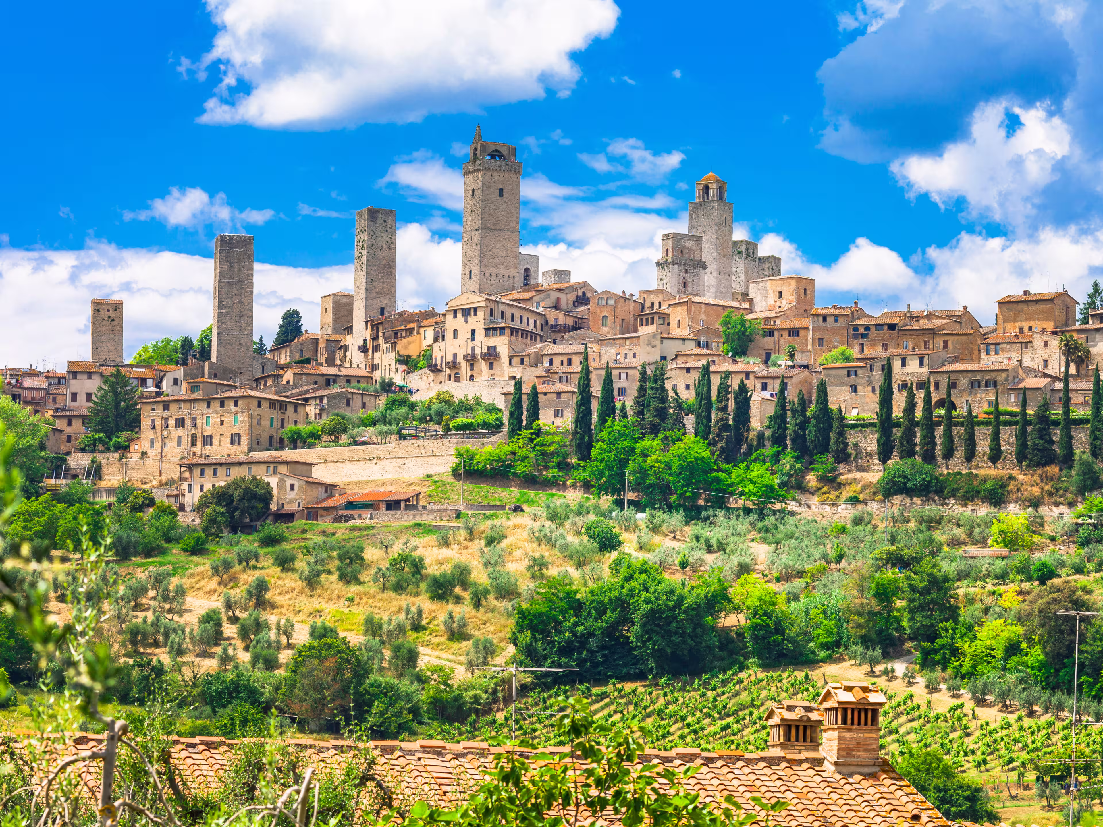 Impressive Medieval Town,San Gimignano,Tuscany,Italy.