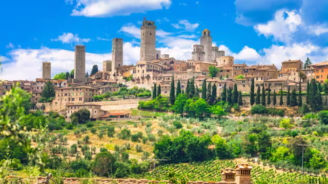 Impressive Medieval Town,San Gimignano,Tuscany,Italy.