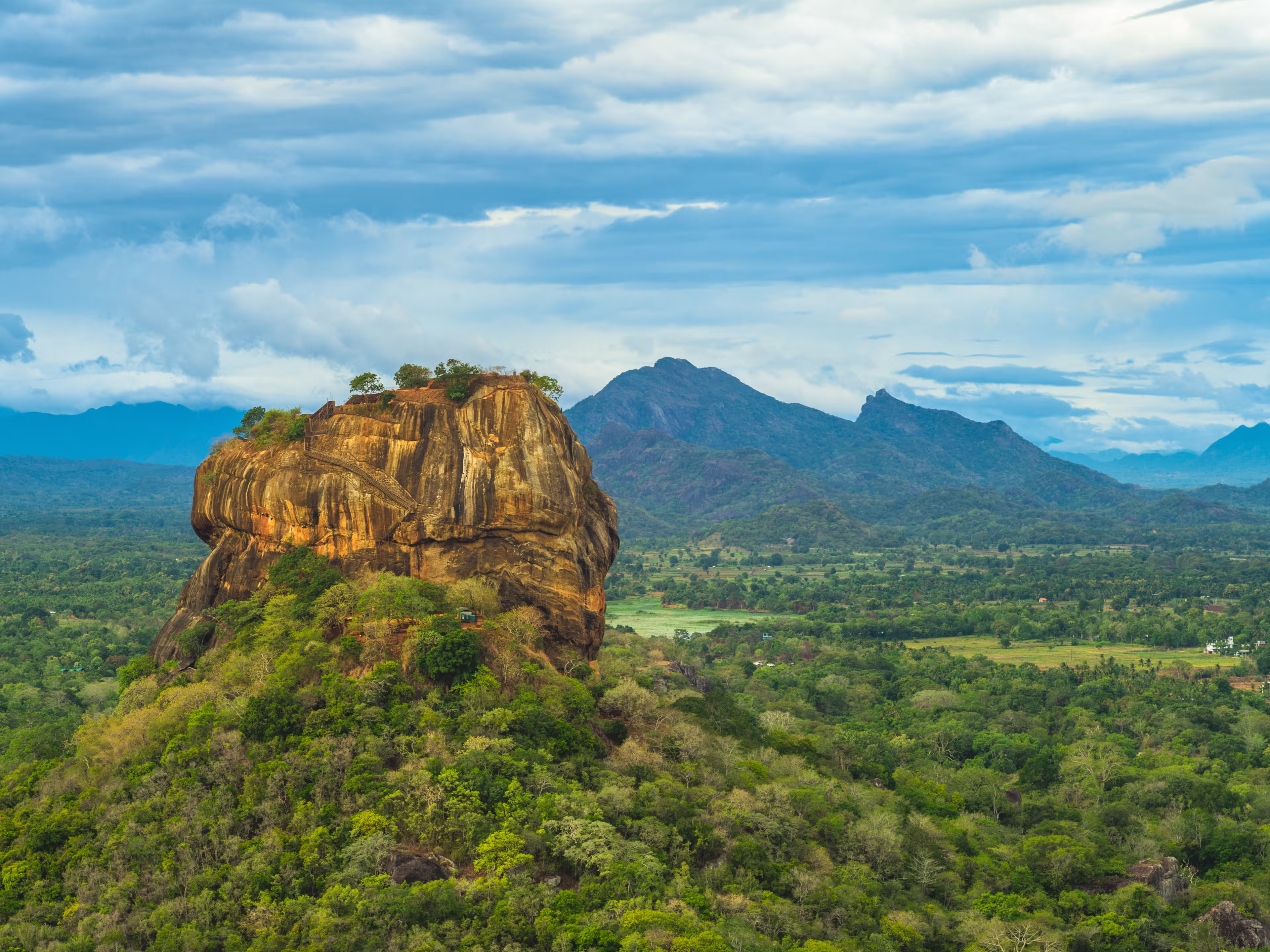 sigiriya, lion rock, ancient fortress in sri lanka