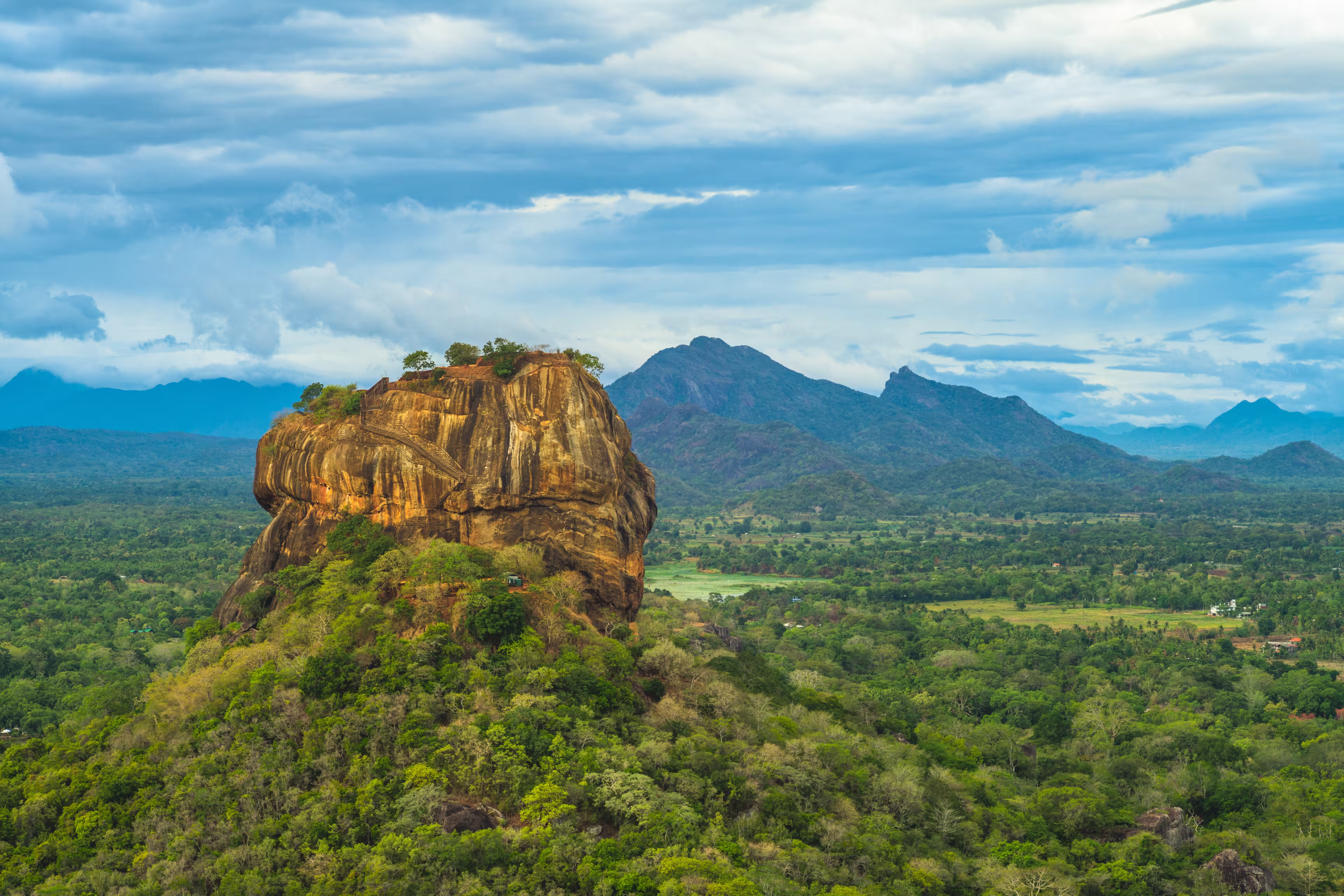 sigiriya, lion rock, ancient fortress in sri lanka