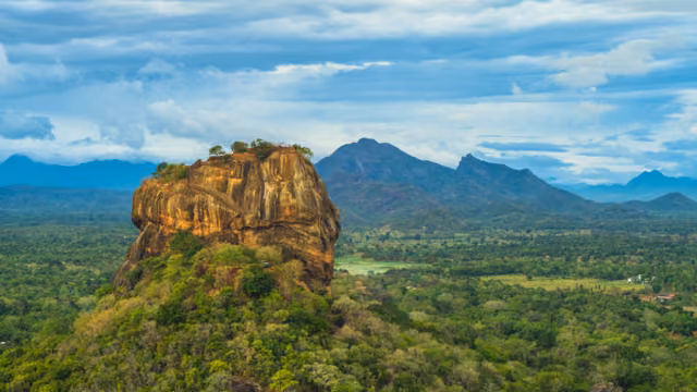 sigiriya, lion rock, ancient fortress in sri lanka