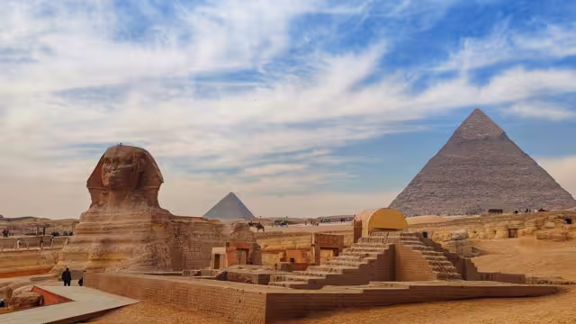 The Giza Pyramid Complex in Egypt