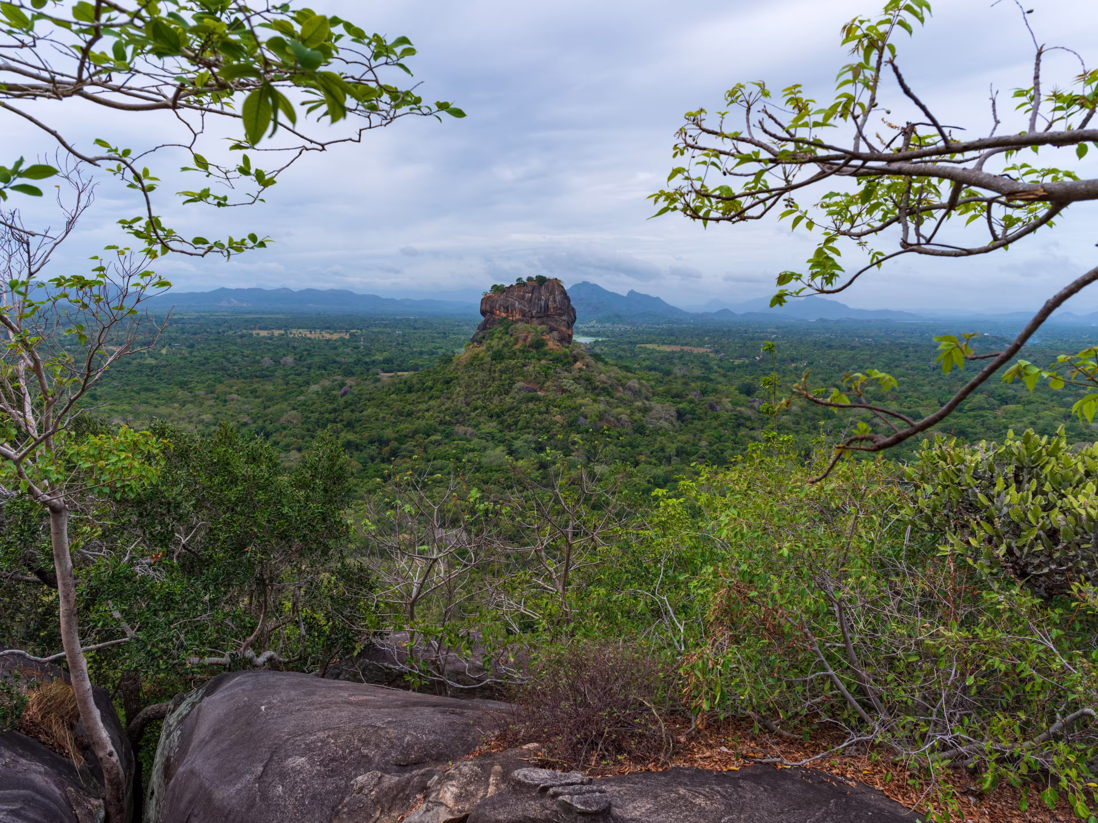 Sigiriya or Sinhagiri  is an ancient rock fortress located in the northern Matale District near the town of Dambulla in the Central Province, Sri Lanka.