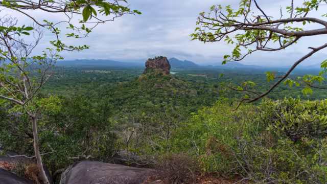 Sigiriya or Sinhagiri is an ancient rock fortress located in the northern Matale District near the town of Dambulla in the Central Province, Sri Lanka.