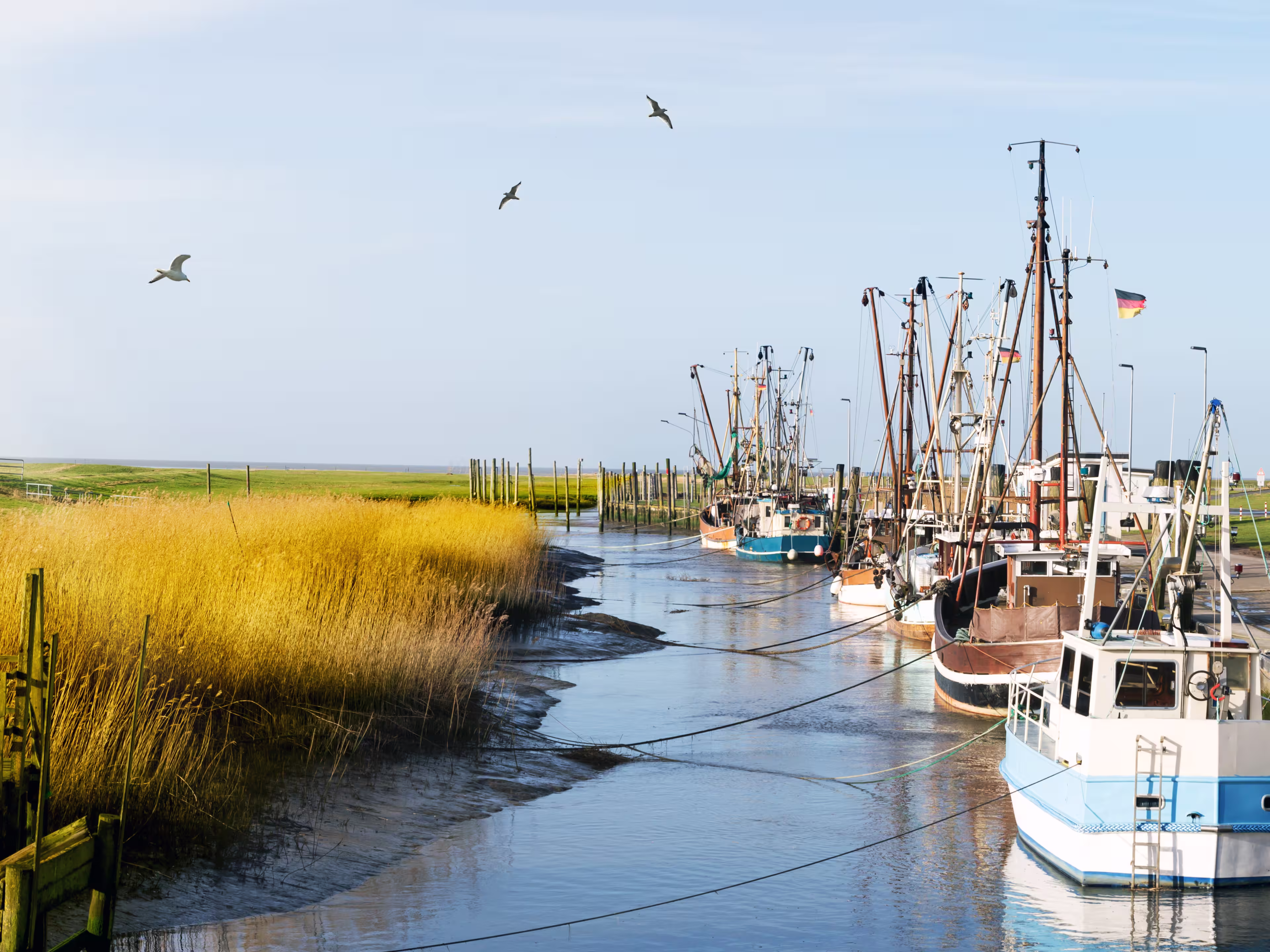 Kutterhafen an der Nordsee bei Cuxhaven