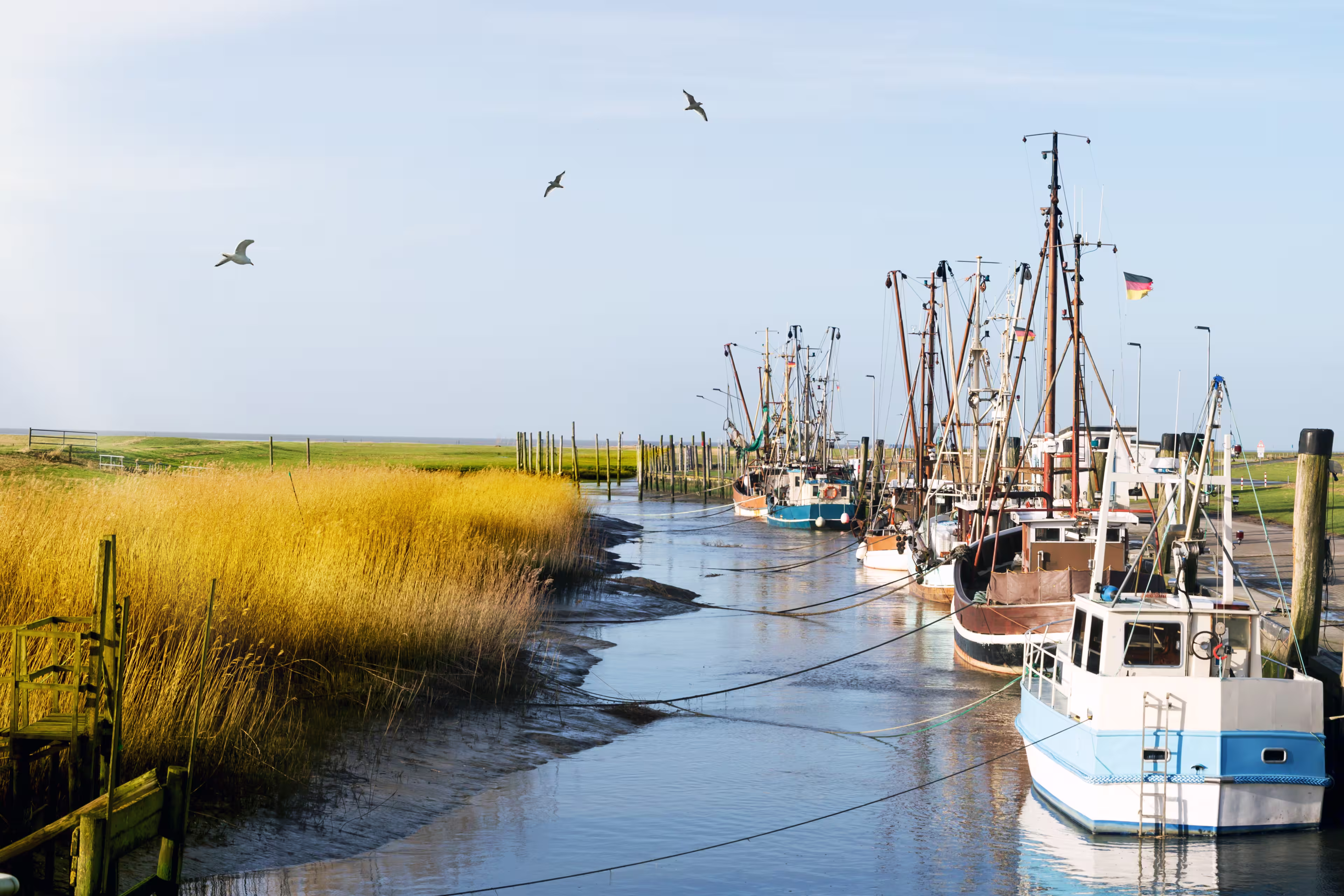 Kutterhafen an der Nordsee bei Cuxhaven