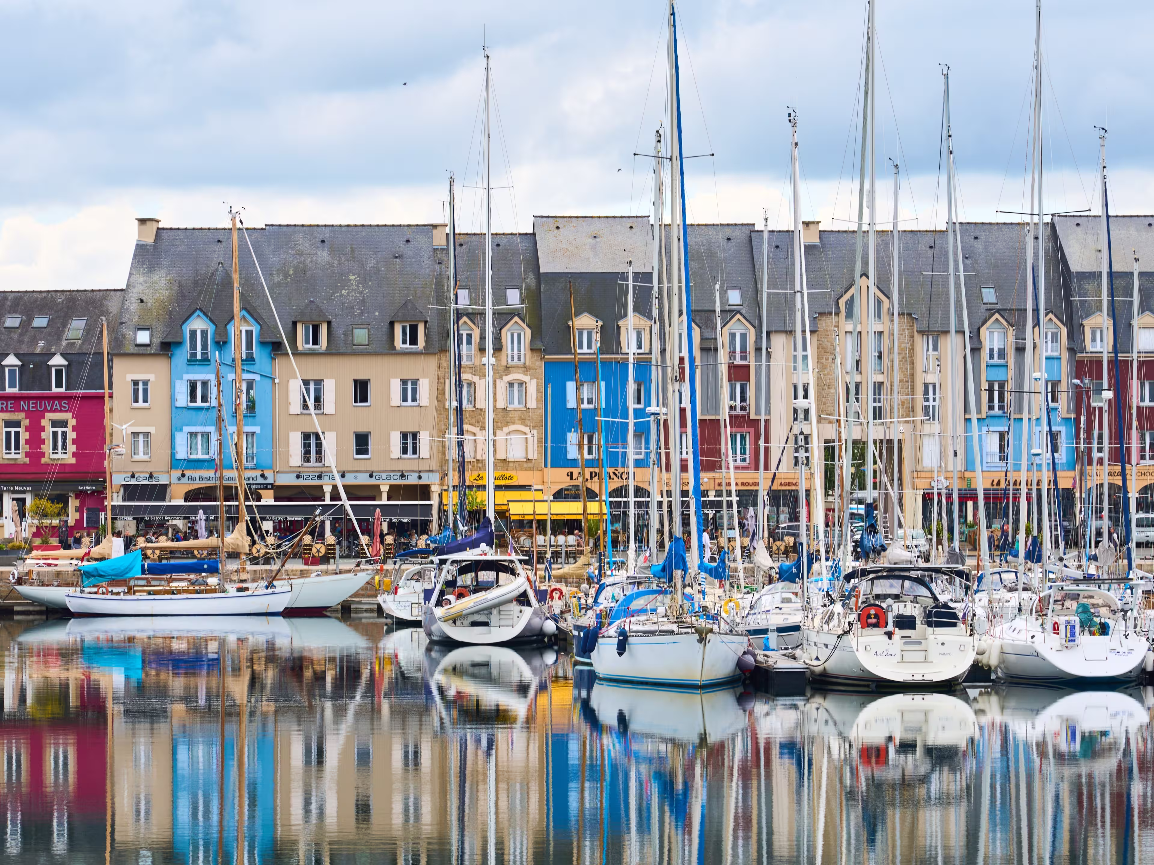 Paimpol, Brittany,france, 09-16-2024, picturesque harbour of Paimpol, Brittany, France