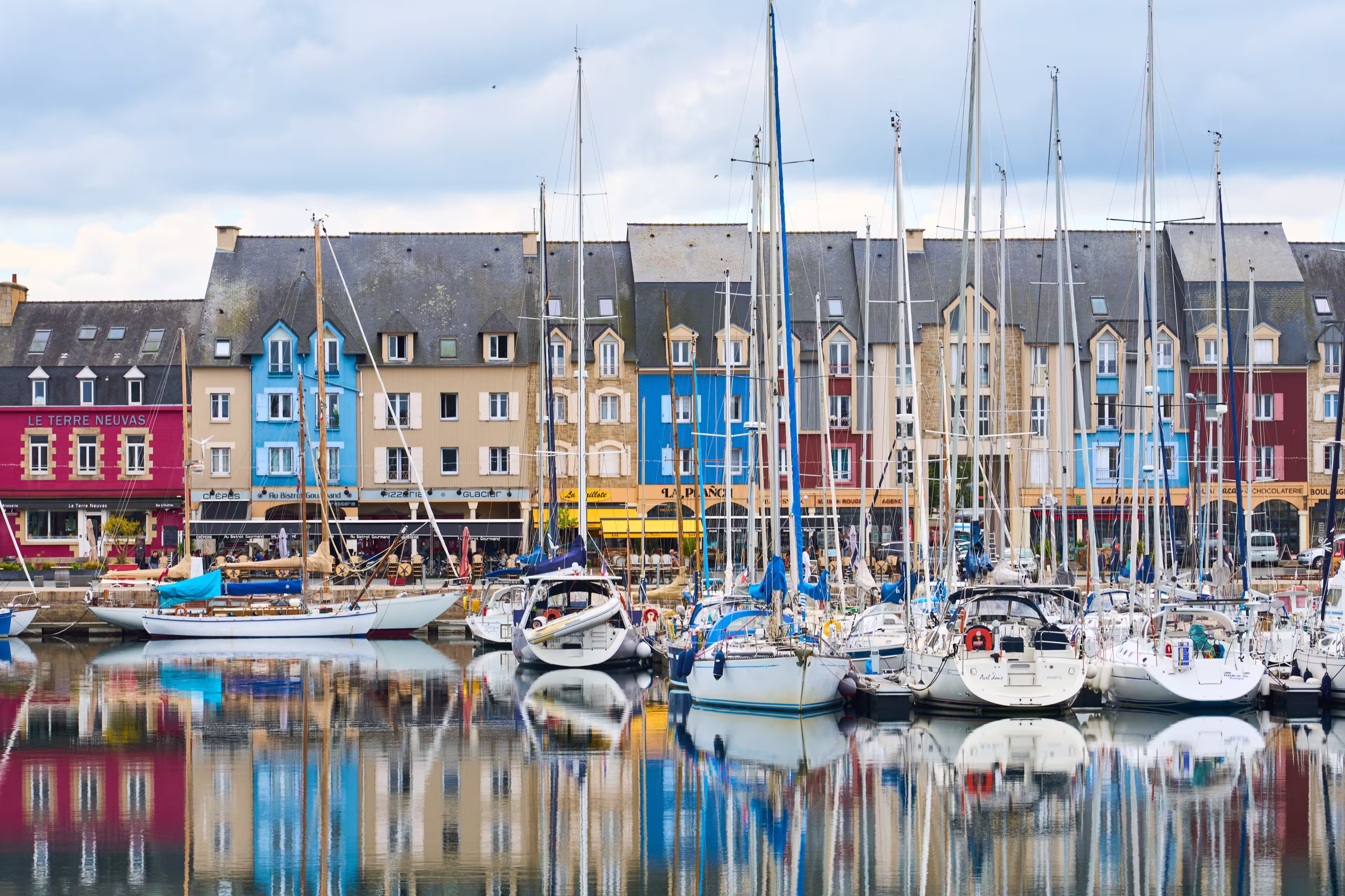 Paimpol, Brittany,france, 09-16-2024, picturesque harbour of Paimpol, Brittany, France