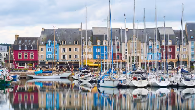 Paimpol, Brittany,france, 09-16-2024, picturesque harbour of Paimpol, Brittany, France