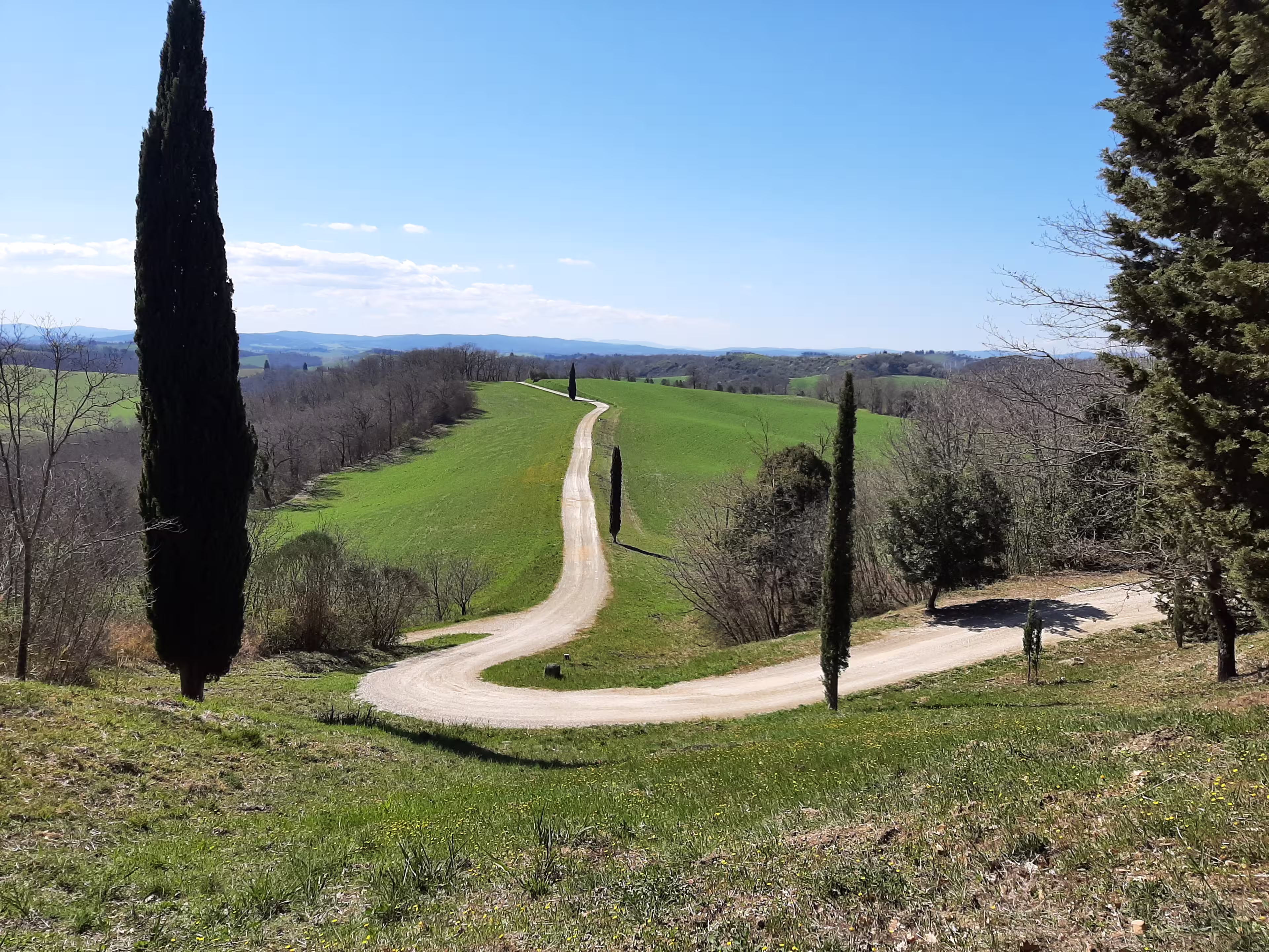 Etruskerstraße zwischen Bounconvento und Chiusi