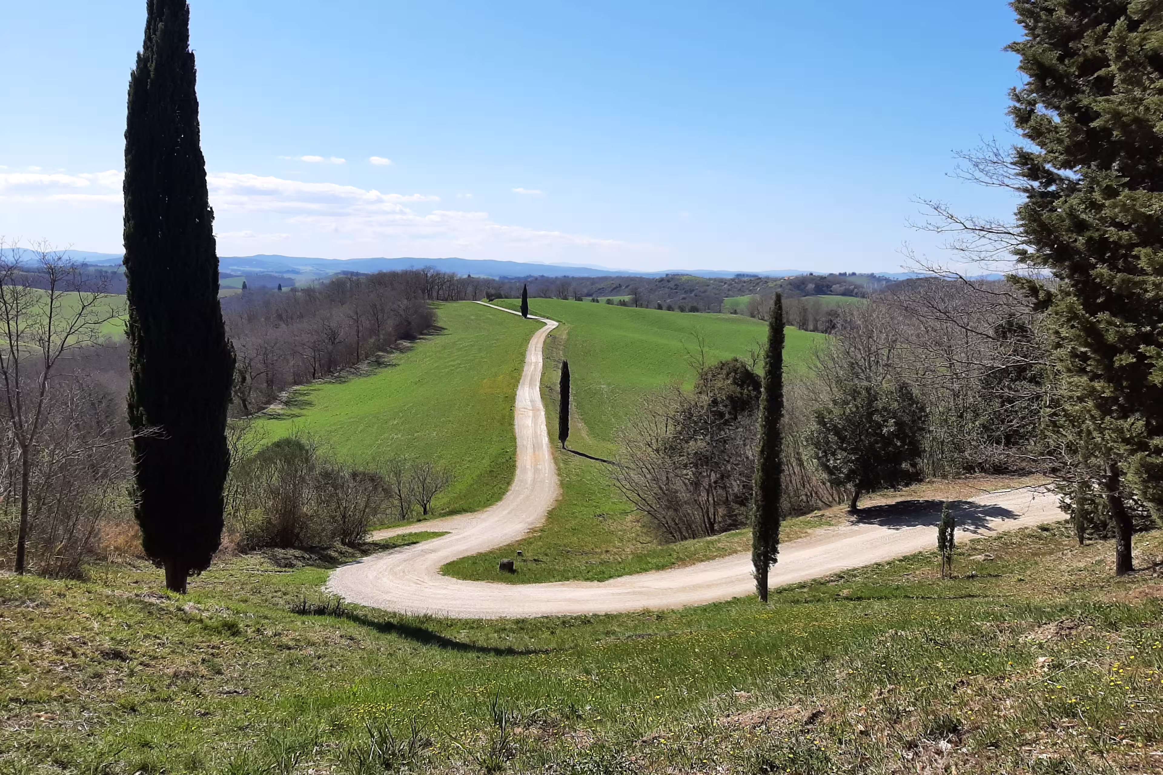 Etruskerstraße zwischen Bounconvento und Chiusi