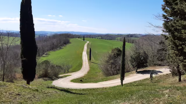 Etruskerstraße zwischen Bounconvento und Chiusi
