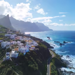wild coast of Tenerife and ocean, Spain
