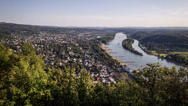 Panoramablick vom Drachenfels auf Bad Honnef