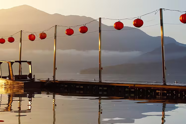 Taiwan Sun Moon Lake Sunrise