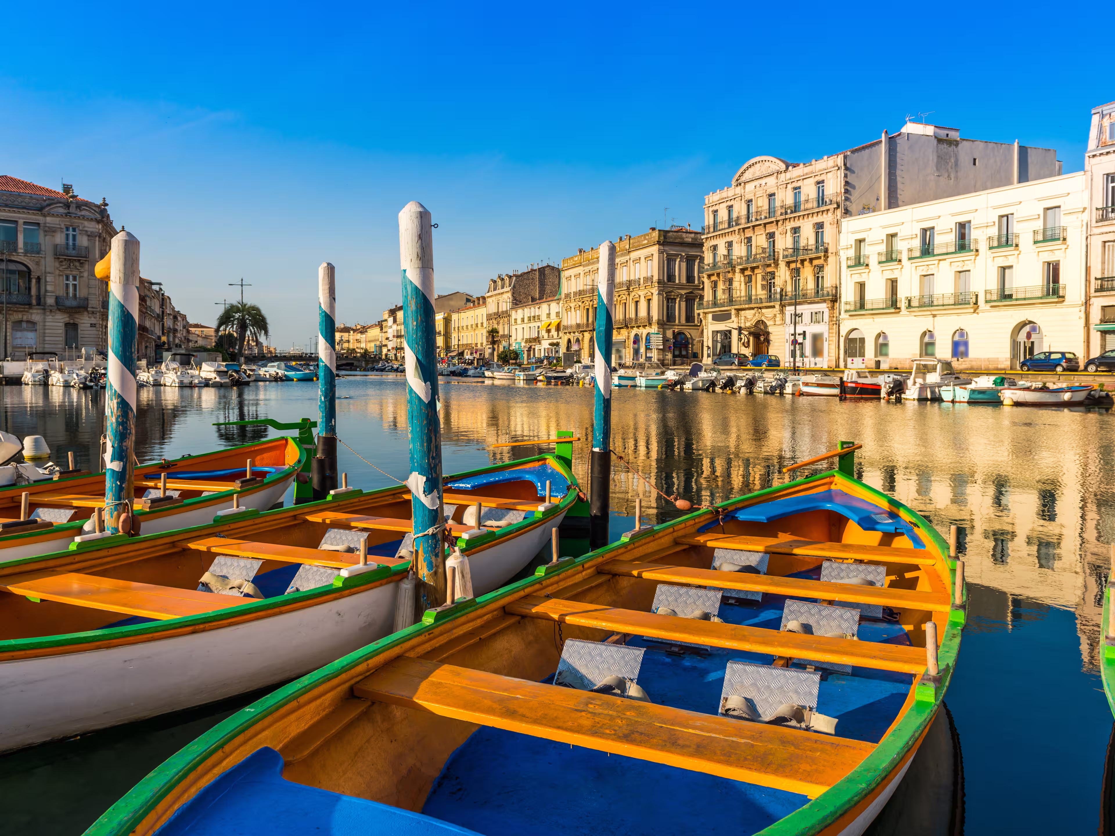 Boote in Sète