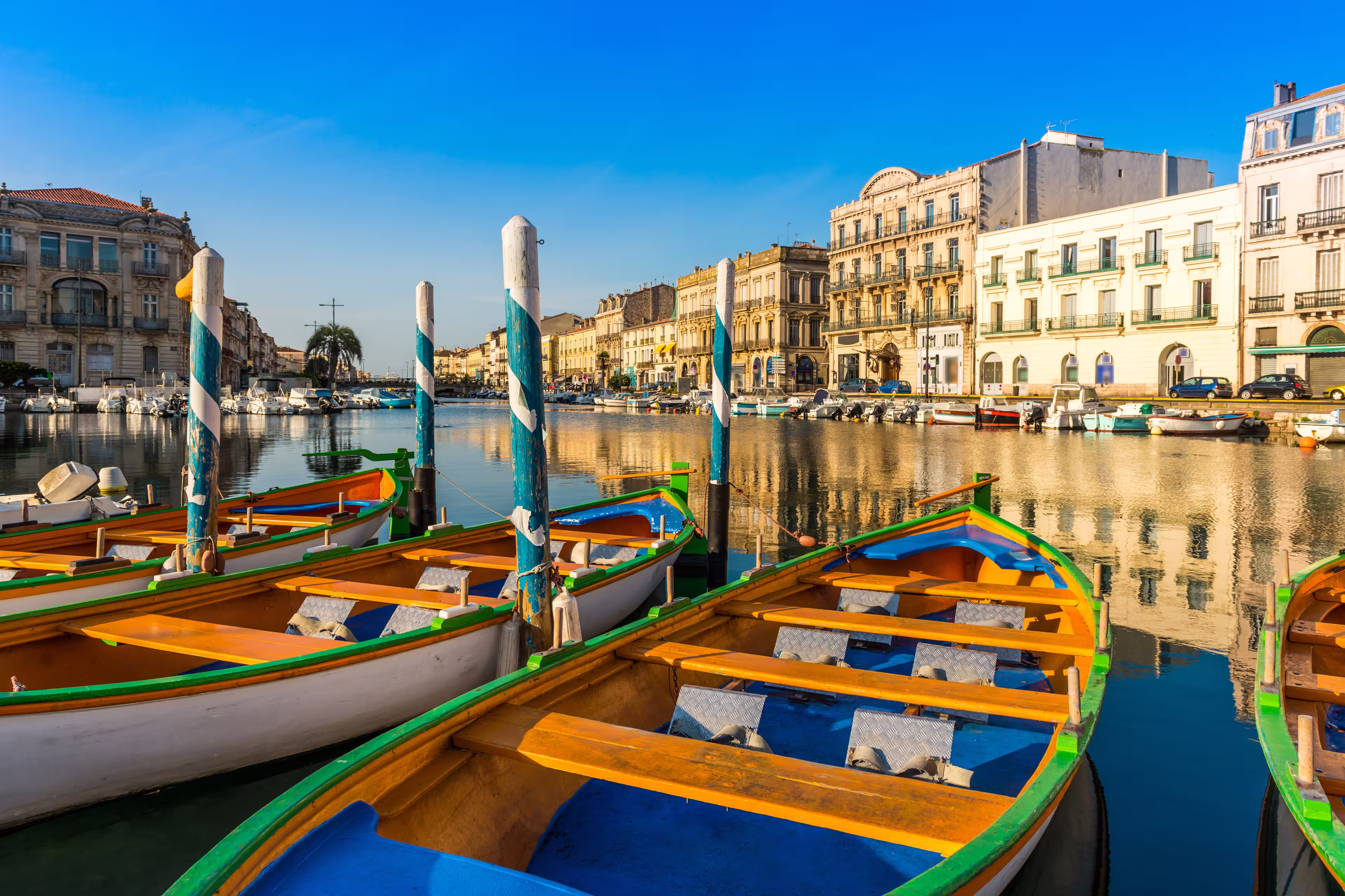 Boote in Sète