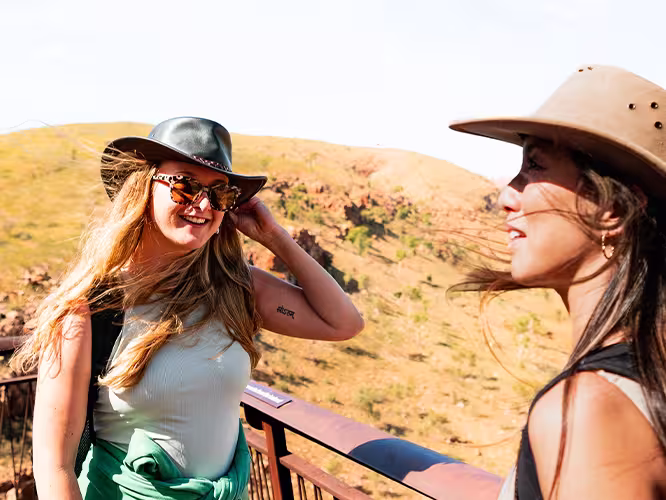 Travellers enjoying the Red Centre, Australia