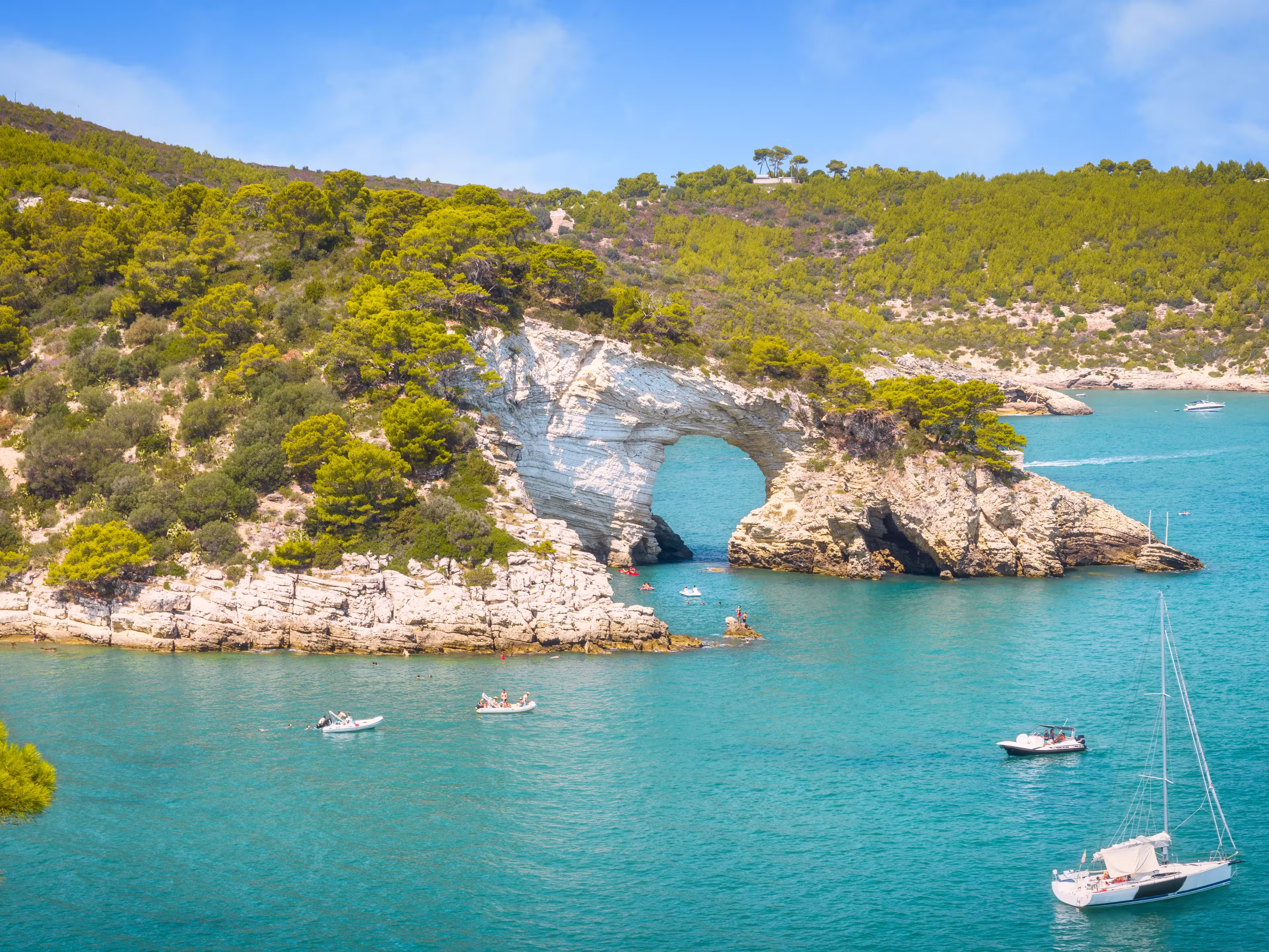 Arco di San Felice near Vieste, Gargano Peninsula, Puglia, Italy
