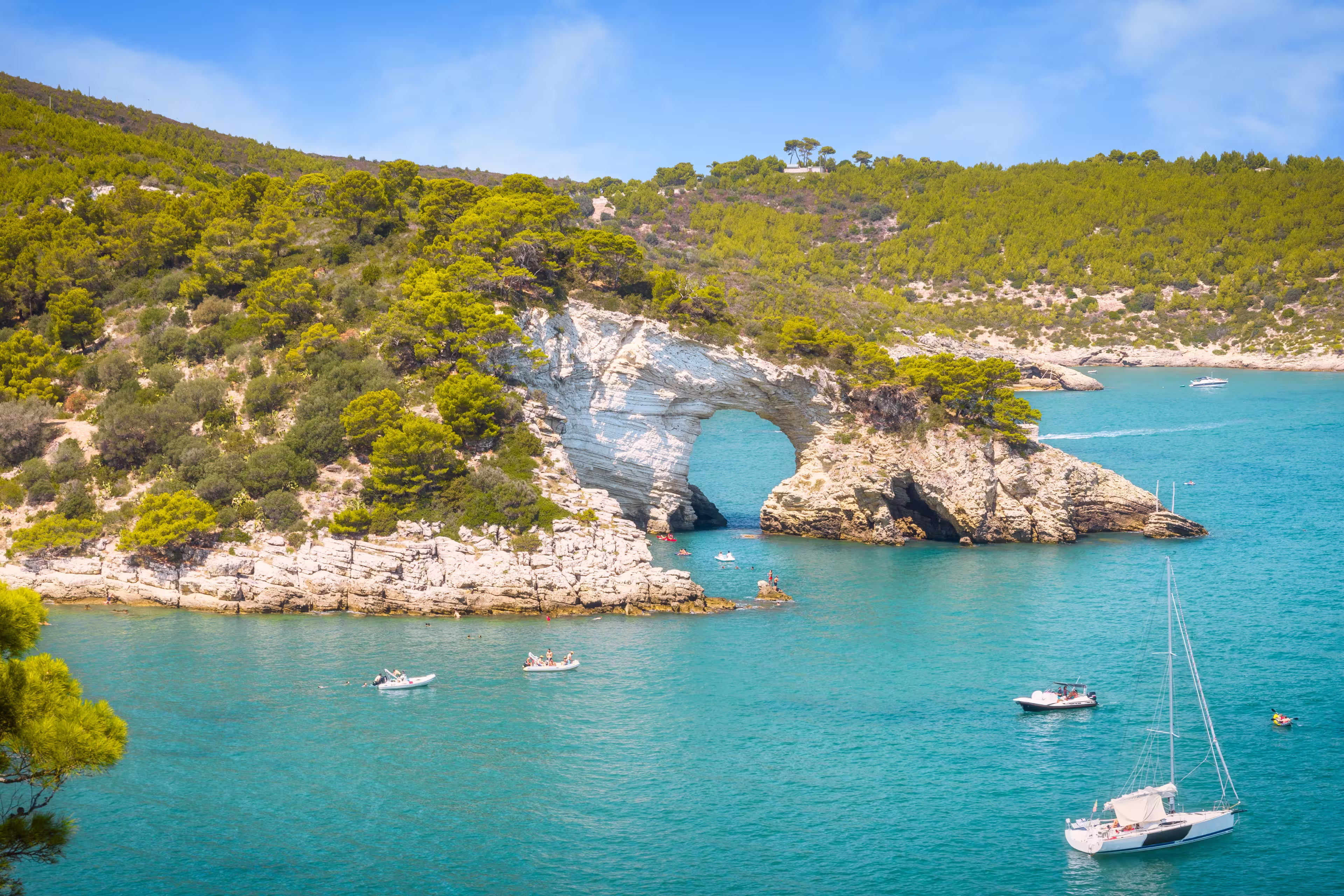 Arco di San Felice near Vieste, Gargano Peninsula, Puglia, Italy