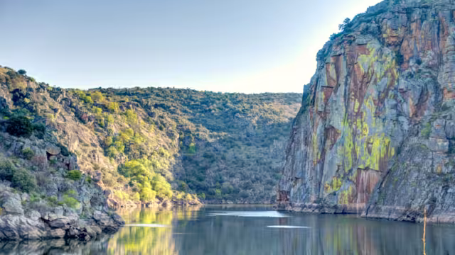 Douro river in Miranda do Douro, Portugal