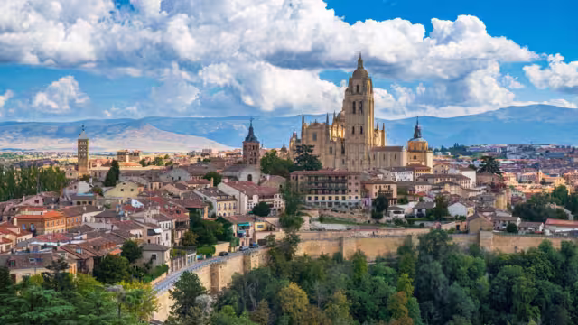 View of the Old Town of Segovia, Spain
