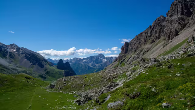 Trekking in the Upper Maira Valley. From Chiappera to Colle del Maurin at the foot of Rocca Provenzale