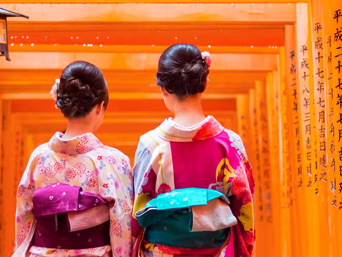 The Fushimi Inari Taisha shrine in Hiroshima, Japan