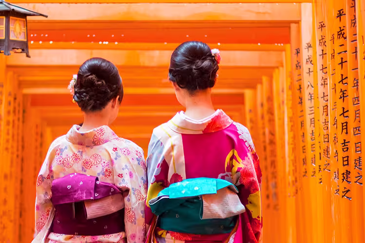 The Fushimi Inari Taisha shrine in Hiroshima, Japan