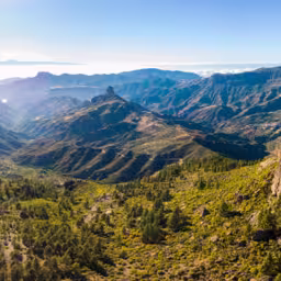 Gran Canaria Roque Nublo aerial