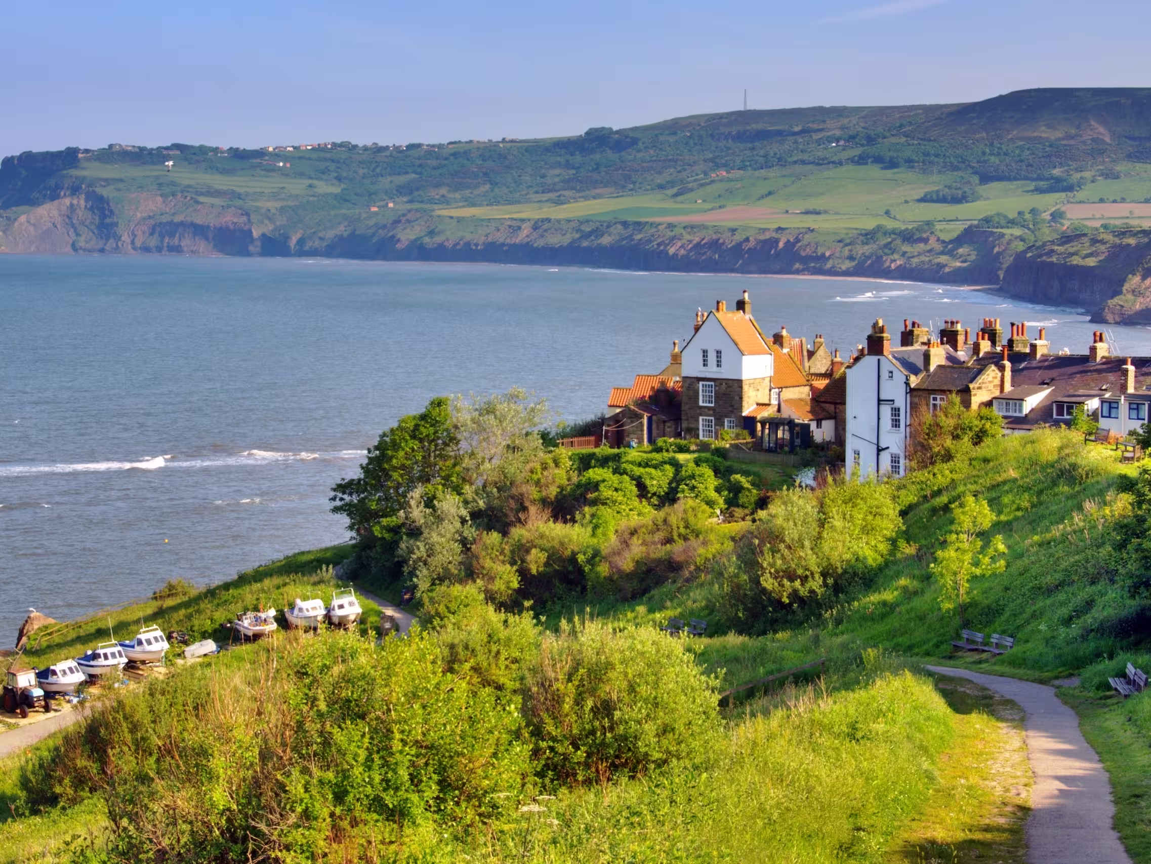 Blick auf Robin Hoods Bay