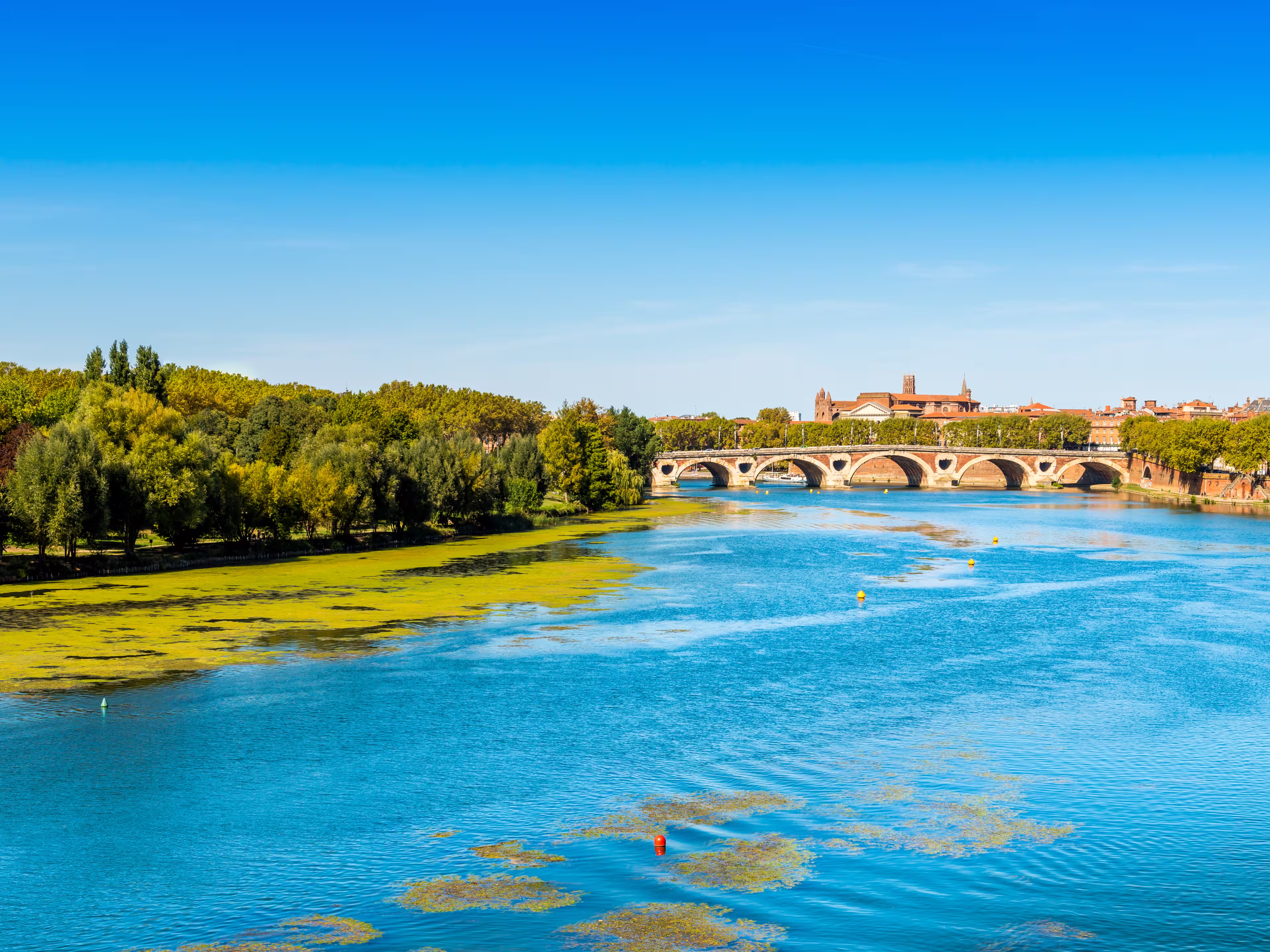 Fluss Garonne Pont Neuf Toulouse