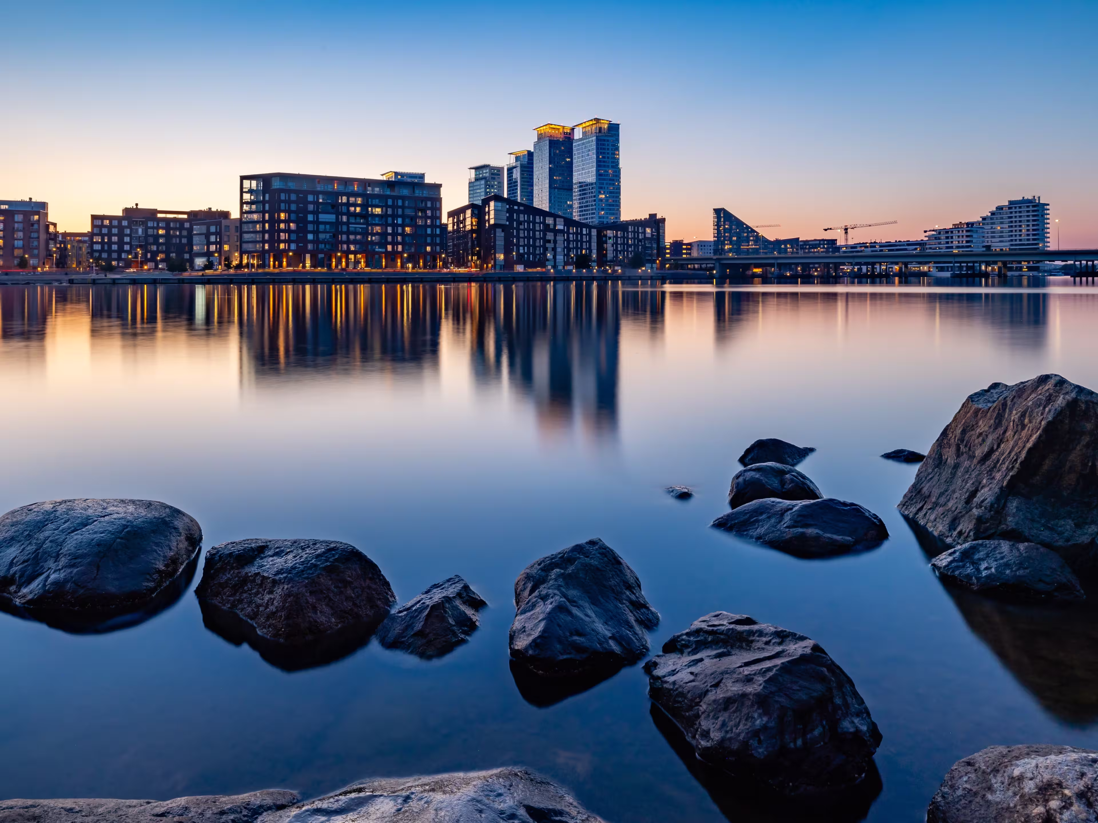 Beautiful summer cityscape. Helsinki. Finland