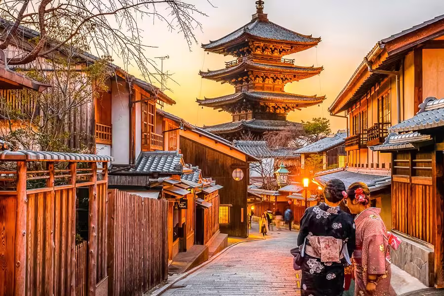 Geishas in der Altstadt von Kyoto