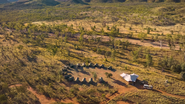 Campsite entlang des Larapinta Treks