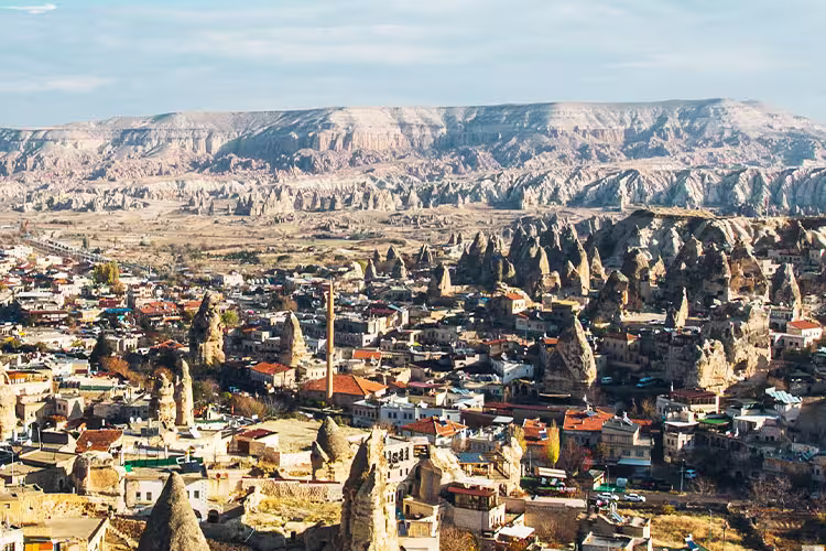 View of Cappadocia city, Turkey