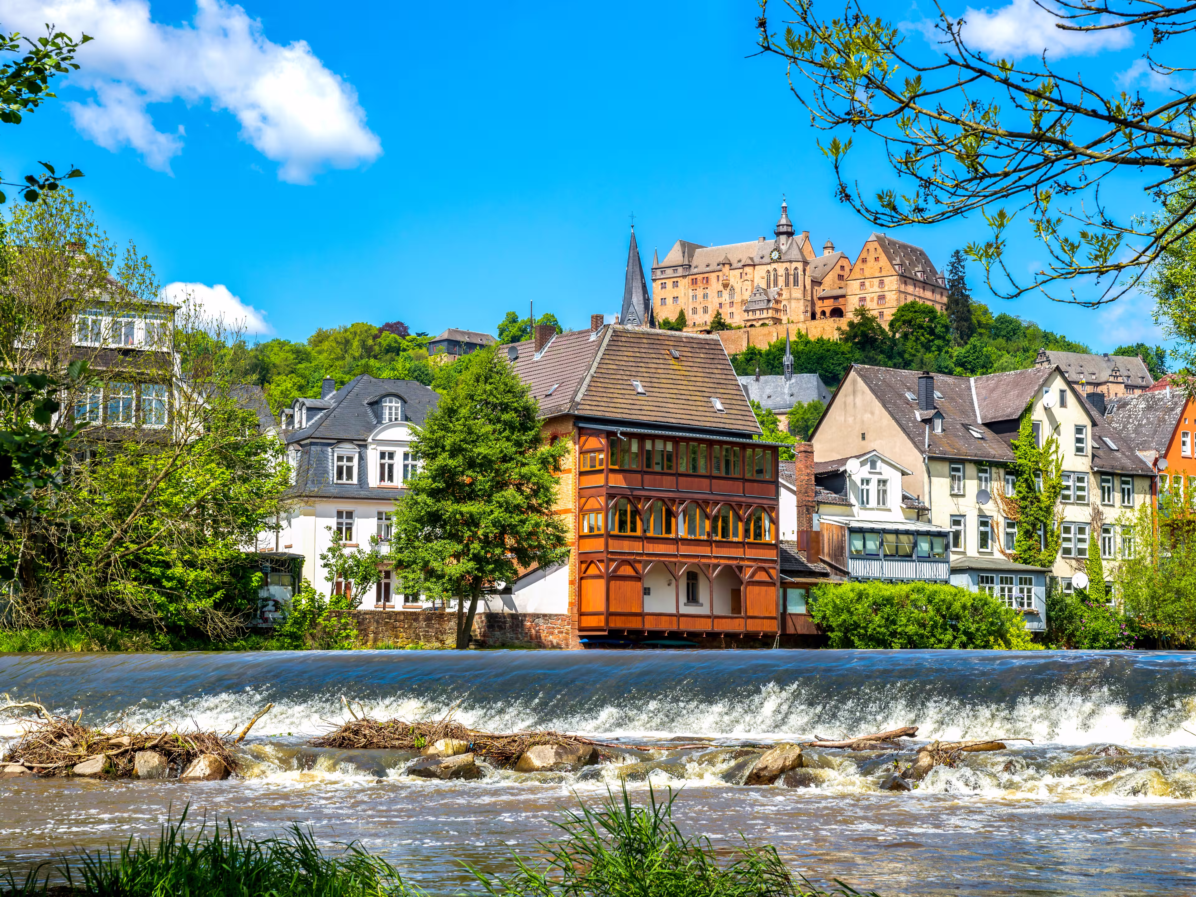 Blick auf Marburg an der Lahn