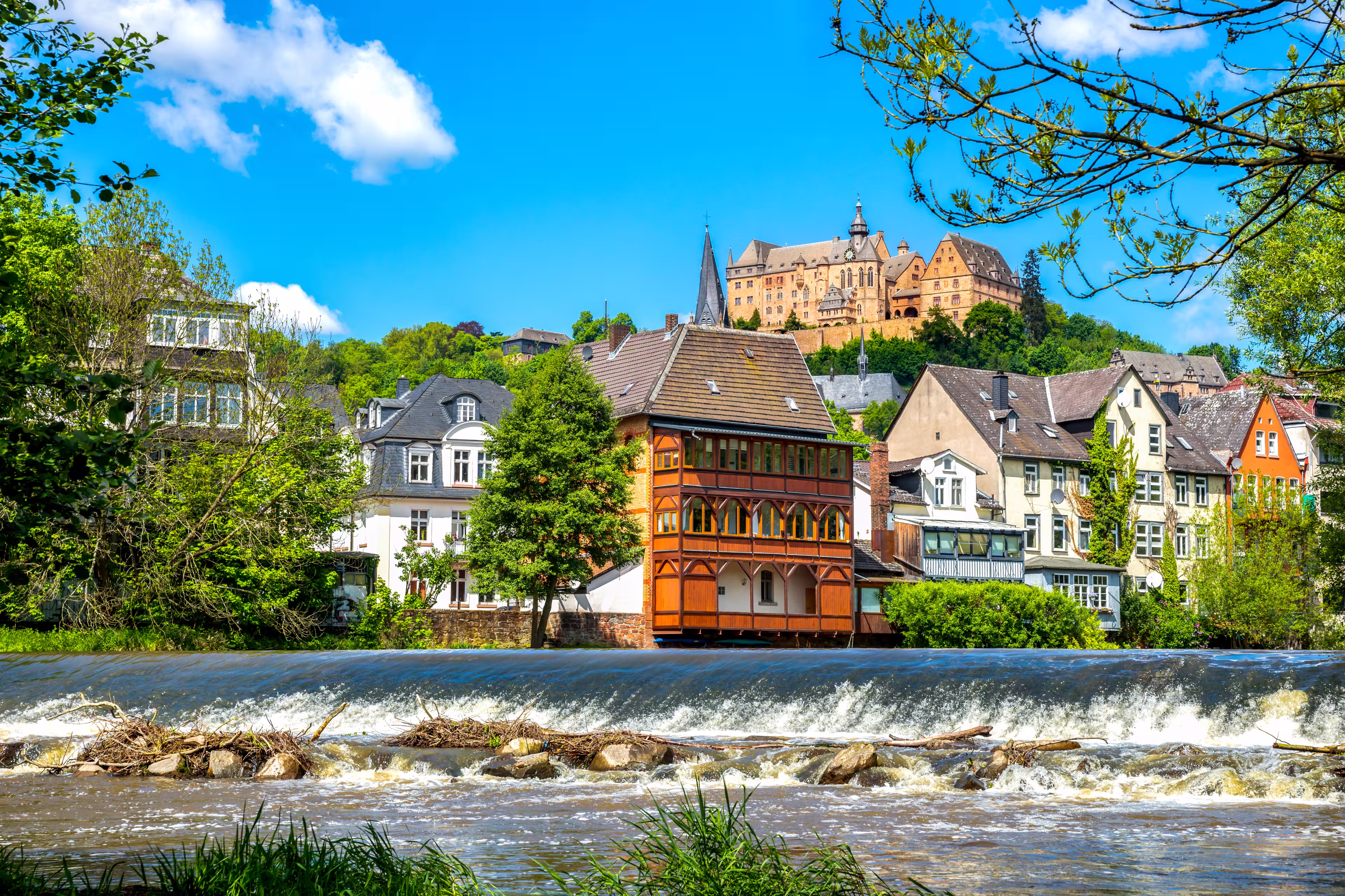 Blick auf Marburg an der Lahn