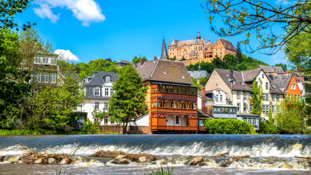 Blick auf Marburg an der Lahn