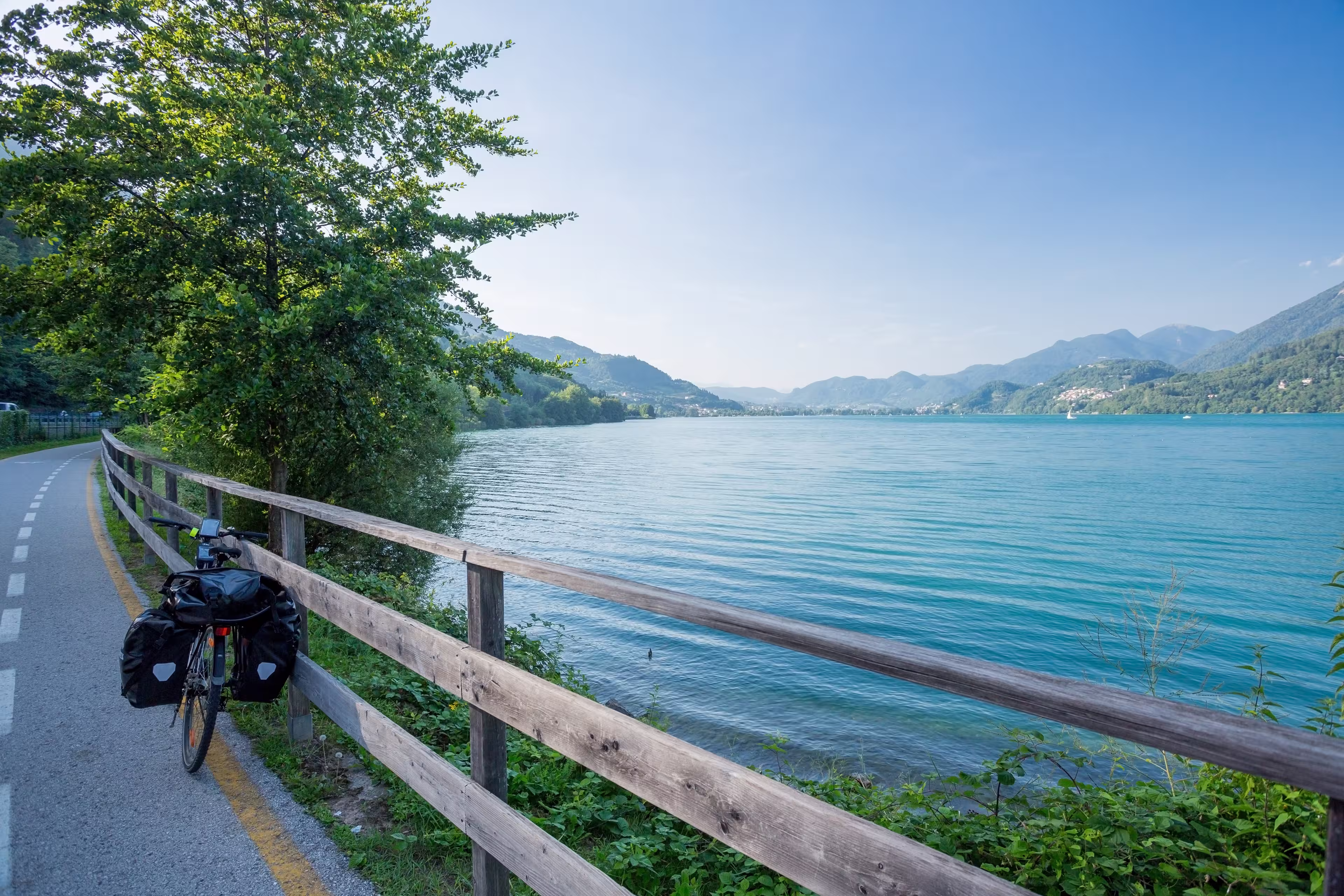 Radpause am Caldonazzo-See in Italien