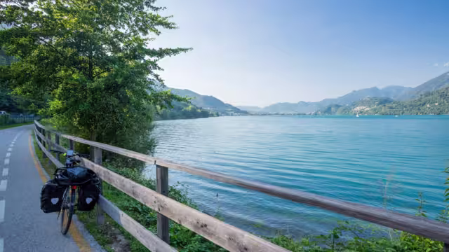 Radpause am Caldonazzo-See in Italien