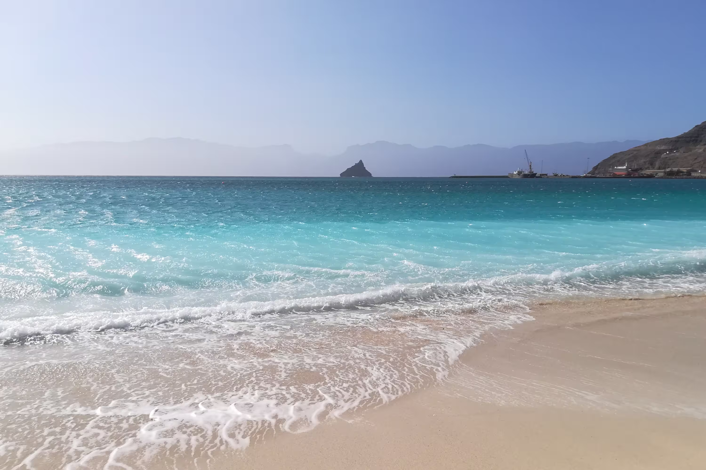 São Pedro Beach, Mindelo on Sao Vicente Island, Cape Verde Islands, Atlantic.
