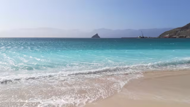 São Pedro Beach, Mindelo on Sao Vicente Island, Cape Verde Islands, Atlantic.