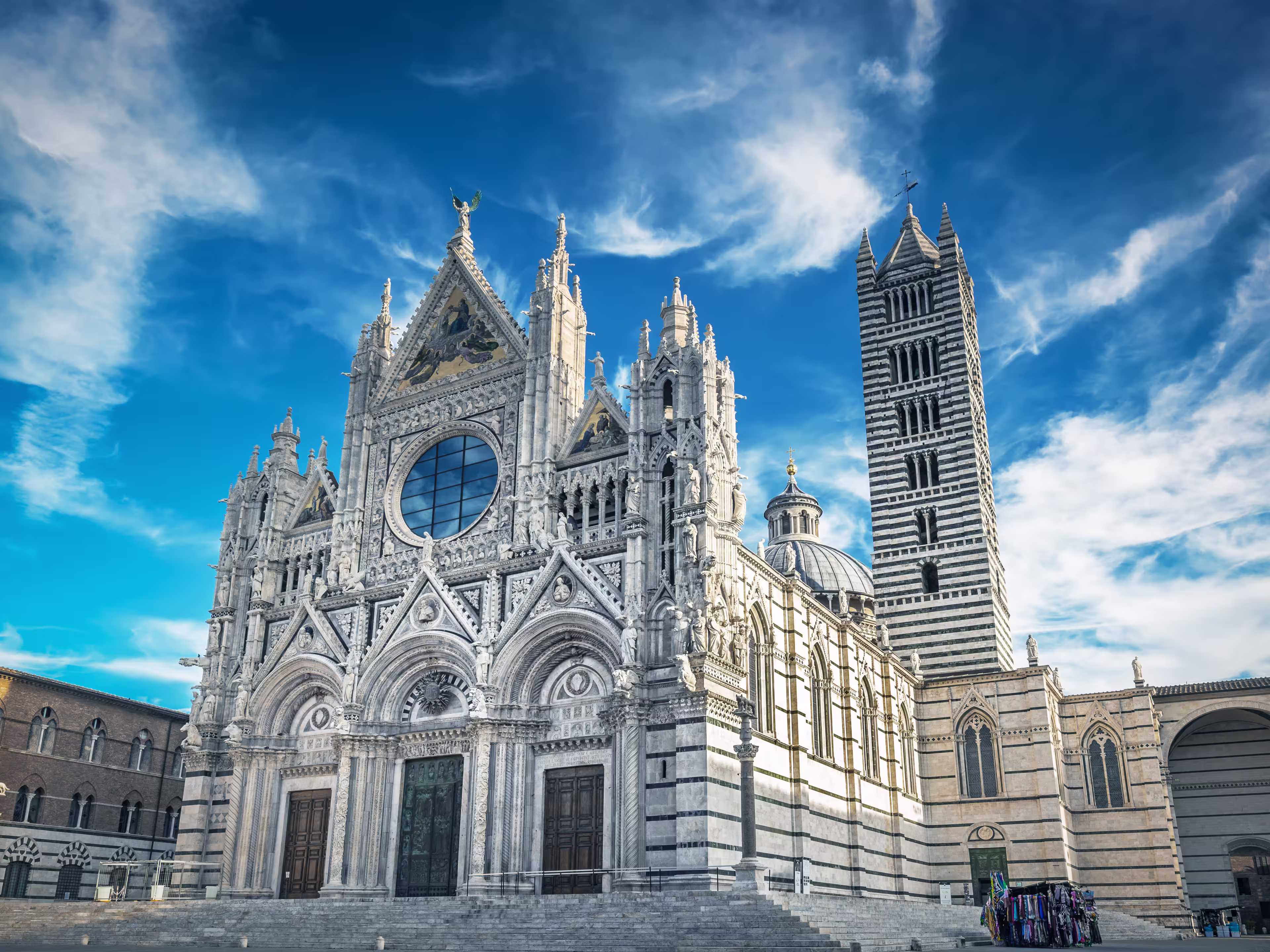 Siena Cathedral (Duomo di Siena) is a medieval church, now dedicated to the Assumption of Mary, completed between 1215 and 1263, Siena, Italy