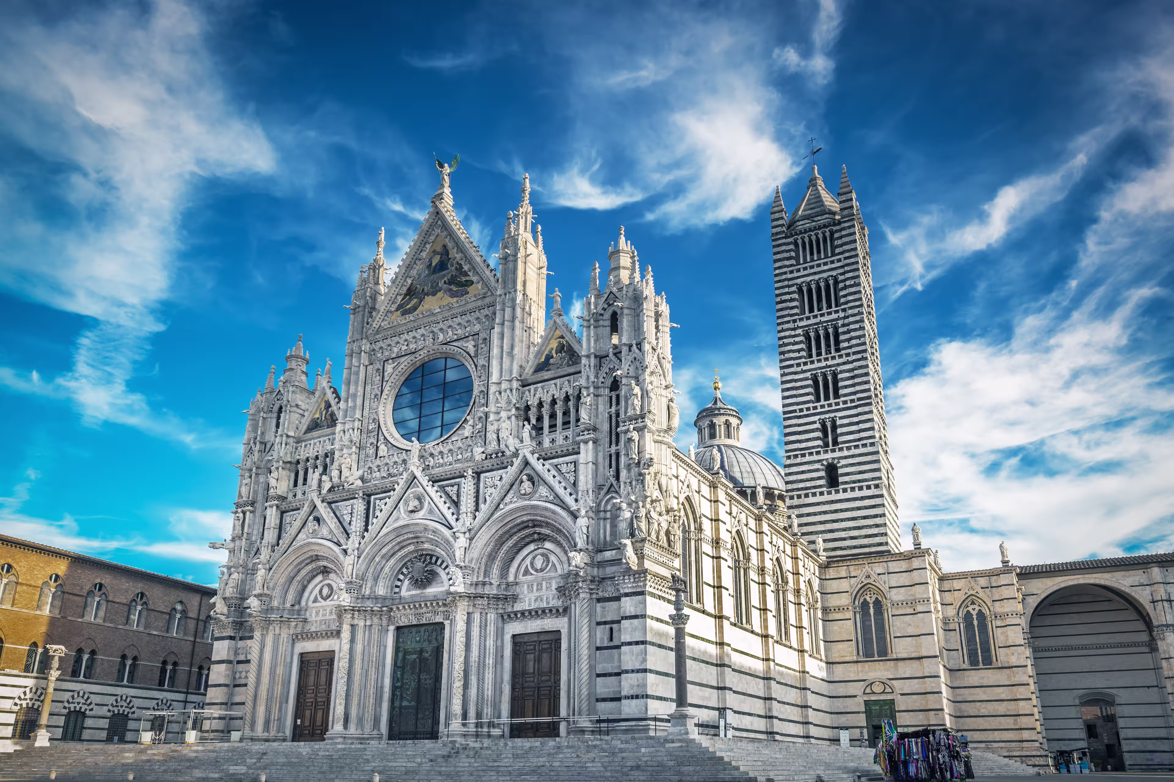 Siena Cathedral (Duomo di Siena) is a medieval church, now dedicated to the Assumption of Mary, completed between 1215 and 1263, Siena, Italy